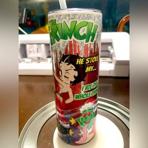 Betty Boop and the Grinch custom Tumbler
